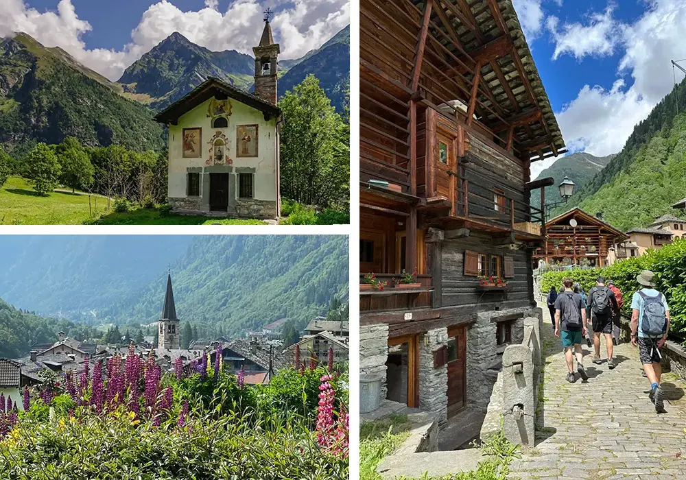 Collage of Italy's Alta Valsesia